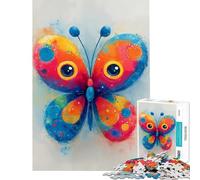 Rompecabezas de 1000 piezas para adolescentes con ilustración de mariposa en acuarela a color ideal para relajarse jugar divertirse jugar un juguete educativo un reto un regalo de cumpleaños y mejorar