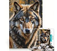 Rompecabezas de 1000 Piezas para Adolescentes con la Imagen de un Lobo Juegos relajantes Actividades Divertidas para Hacer en casa un Gran Regalo para los Amantes de los Videojuegos 38x52cm