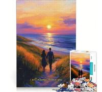 Rompecabezas de 1000 Piezas para Adolescentes con Lindas Frases de Amor para Parejas, Juegos Familiares, para divertirse en Familia, colección de Artistas, Bellas Artes 38x26cm