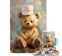 Rompecabezas de 1000 Piezas para Adolescentes con Ositos de Peluche adorables Un desafío difícil para cumpleaños y Navidad Un Juego de ingenio para Toda la Familia 50x75cm