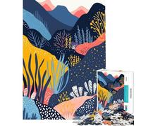 Rompecabezas de 1000 Piezas para Adolescentes con Paisaje Forestal Minimalista Ideal para Juegos educativos desafíos Juegos Familiares y como Regalo Divertido y humorístico para cumpleaños (38x26cm)