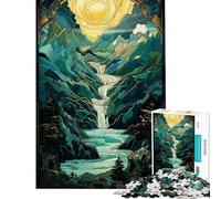 Rompecabezas de 1000 Piezas para Adolescentes con Paisaje mítico Surrealista Rompecabezas para Adultos Juguete Decorativo para Pared Arte de Pared cumpleaños y Navidad (38x52cm)