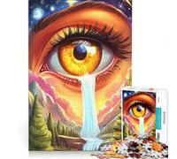 Rompecabezas de 1000 Piezas para Adolescentes con Paisaje Surrealista de Cascada Juguete Educativo Que supone un Gran Reto 38x52cm