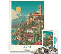 Rompecabezas de 1000 Piezas para Adolescentes con póster de la Isla de Ibiza, Juego Educativo, Actividades Divertidas para Hacer en casa, fortalece el Amor Entre Parejas 38x52cm