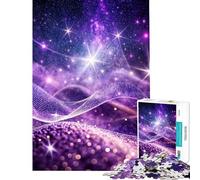 Rompecabezas de 1000 Piezas para Adolescentes con Purpurina Morada y chispas Rompecabezas para Adultos Ideal para armar para Pasar el Tiempo en casa un Juego desafiante Regalar (38x26cm)