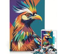 Rompecabezas de 1000 Piezas para Adolescentes con Retrato Colorido de un Ave Hoatzin, Ideal para Decorar la Pared, Pasar el Tiempo en casa o Fortalecer el Amor Entre Parejas 50x75cm