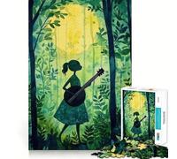Rompecabezas de 1000 Piezas para Adolescentes con ritmos de Banjo Juego de Ajuste preciso Juego de Habilidad Mental Momento de diversión Relajante Ideal para cumpleaños (38x52cm)