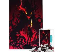 Rompecabezas de 1000 Piezas para Adolescentes con Silueta de niña y Monstruo Juguetes educativos Juego Imposible Desafío difícil Regalo de cumpleaños (Tamaño 75x50cm)