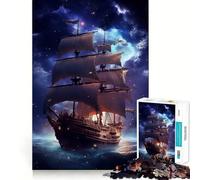 Rompecabezas de 1000 Piezas para Adolescentes con temática de Barcos Mejora la Memoria, estimula el Juego Relajante y Tiene Bordes limpios Artículo de Santa Claus 50x75cm