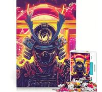 Rompecabezas de 1000 Piezas para Adolescentes con temática de Guerreros samuráis Juegos educativos interacción Entre Padres e Hijos 38x52cm
