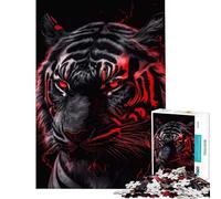 Rompecabezas de 1000 Piezas para Adolescentes con temática de Terror y Tigre Actividades Divertidas para Hacer en casa Mejora la Memoria Juegos Familiares Apto para Mayores de 14 años (38x52cm)