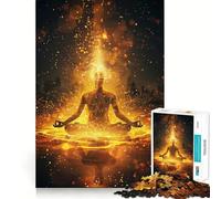 Rompecabezas de 1000 Piezas para Adolescentes con temática de Yoga y meditación Estimula la función cognitiva Divertido,con Cierre Seguro y sin Piezas Sueltas Una Forma entretenida de Libre