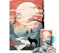Rompecabezas de 1000 Piezas para Adolescentes con temática Retro de Animales y Estilo japonés Juguetes adictivos para Cultivar la Paciencia Juegos Divertidos para Toda la Familia Excelentes Regalos