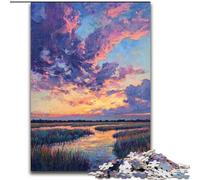 Rompecabezas de 1000 Piezas para Adolescentes con un Cielo Hermoso, un desafío difícil y antiestrés Regalos de Amigo Secreto para Mayores de 14 años tamaño 26x38cm