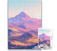 Rompecabezas de 1000 Piezas para Adolescentes,con Vistas panorámicas de Las colinas,Acogedor y Relajante,Ideal para Disfrutar del Tiempo Libre en Interiores,Juguete de Corte de precisión avanzado