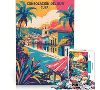 Rompecabezas de 1000 Piezas para Adolescentes Consolacion del Sur Cuba, Juguetes antiestrés, para diversión Familiar, Regalos para Amigos y Familiares 38x26cm