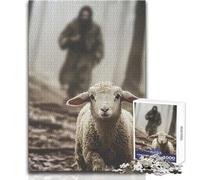 Rompecabezas de 1000 Piezas para Adolescentes: Cordero perdido, un Juego de desafío único, Divertido y Divertido, Obra de Arte, Regalo, tamaño 38x52cm