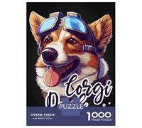 Rompecabezas De 1000 Piezas para Adolescentes Corgi Dad Funny Dog Dad Rompecabezas para Adultos Juego De Ingenio Análisis Y Lógica Actividades Divertidas En Casa, 52x38cm/1000pcs