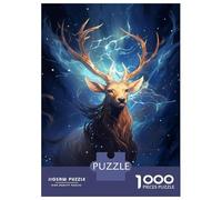 Rompecabezas De 1000 Piezas para Adolescentes Cosmic Celestial Deer Rompecabezas para Adultos Juego Familiar Decoración del Hogar Cumpleaños Y Navidad 38x26cm/1000pcs