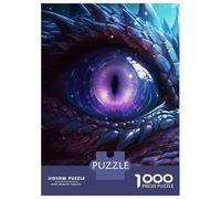 Rompecabezas De 1000 Piezas para Adolescentes Cosmic Dragon Amethyst Eye Rompecabezas para Adultos Juego Familiar Desafío Difícil Interacción Entre Padres E Hijos 70x50cm/1000pcs