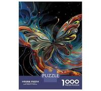 Rompecabezas De 1000 Piezas para Adolescentes Cosmic Fire Butterfly Rompecabezas DIY Juguetes Mejora La Memoria Oferta como Regalo para Toda La Familia 38x26cm/1000pcs