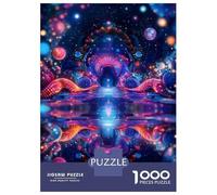 Rompecabezas De 1000 Piezas para Adolescentes Cosmic Gateway Psychodelic Abstract Rompecabezas Juegos Relajantes Decoración De Pared Regalos para Amigos Y Familiares 70x50cm/1000pcs