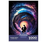 Rompecabezas De 1000 Piezas para Adolescentes Cosmic Love Story Rompecabezas para Adultos Juego Práctico Pero Divertido Y Humorístico para Cumpleaños, Navidad 52x38cm/1000pcs