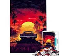 Rompecabezas de 1000 Piezas para Adolescentes Cosmic Night Drive Juguetes educativos Retro para Aprender y Jugar Juego práctico para divertirse en Familia Ideas para Regalos (Tamaño 38x26cm)