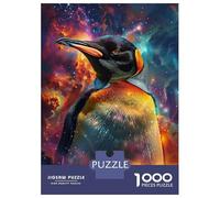 Rompecabezas De 1000 Piezas para Adolescentes Cosmic Penguin Magic Rompecabezas para Adultos Juego Práctico Ensamblaje De Patrones Regalo De Cumpleaños, Regalos, 52x38cm/1000pcs