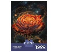 Rompecabezas De 1000 Piezas para Adolescentes Cosmic Rose Fantasy Art Print Rompecabezas para Adultos Juego Práctico Decoración De Pared Regalos Y Cumpleaños Únicos 70x50cm/1000pcs