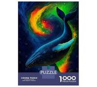 Rompecabezas De 1000 Piezas para Adolescentes Cosmic Whale in Colorful Nebula Rompecabezas para Adolescentes Juguetes DIY Análisis Y Lógica para Cumpleaños, Navidad 70x50cm/1000pcs