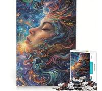 Rompecabezas de 1000 Piezas para Adolescentes Cosmos Girl Belleza Natural, Juguete Decorativo para Pared, Regalo de cumpleaños, para Fortalecer el Amor Entre Parejas 50x75cm