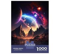 Rompecabezas De 1000 Piezas para Adolescentes Cosmos Oasis Landscape Rompecabezas para Adultos Juego De Ingenio Regalo De Cumpleaños para Cumpleaños, Navidad 38x26cm/1000pcs