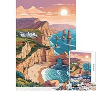 Rompecabezas de 1000 Piezas para Adolescentes Costa de los Doce Apóstoles Juguete Educativo Gran Regalo y Juego Relajante Ayuda a ejercitar el Cerebro tamaño 50x75cm