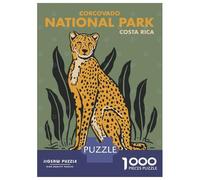 Rompecabezas De 1000 Piezas para Adolescentes Costa Rica Cheetah Park Rompecabezas DIY Juguetes Mejora La Memoria Oferta como Regalo para Toda La Familia 70x50cm/1000pcs