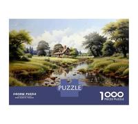 Rompecabezas De 1000 Piezas para Adolescentes Cottage by The River-2 Rompecabezas para Adolescentes Juguetes Antiestrés Regalos para Mujeres Regalos para Reducir El Estrés 52x38cm/1000pcs