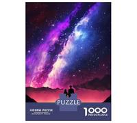 Rompecabezas De 1000 Piezas para Adolescentes Couple of Galaxy Rompecabezas para Adultos Juegos Relajantes Regalos para Mujeres Diversión En Casa Actividades, 70x50cm/1000pcs
