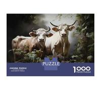 Rompecabezas De 1000 Piezas para Adolescentes Cows in The Garden Rompecabezas para Adolescentes Juguetes Antiestrés Difícil Gran Regalo para Jugar 70x50cm/1000pcs