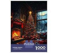 Rompecabezas De 1000 Piezas para Adolescentes Cozy Christmas Cabin Rompecabezas para Adultos Juego Práctico Difícil Regalos De Cumpleaños Y Únicos 38x26cm/1000pcs