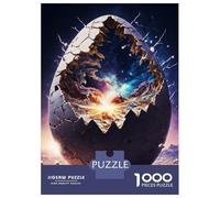 Rompecabezas De 1000 Piezas para Adolescentes Crack in The Space Egg Rompecabezas para Adultos Juego Familiar Difícil Difícil Cumpleaños Y Navidad 52x38cm/1000pcs
