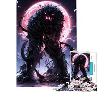 Rompecabezas de 1000 Piezas para Adolescentes Criatura Oscura bajo la Luna de Sangre Juguetes educativos Juegos educativos decoración de Pared Regalos de cumpleaños (tamaño 38x26cm)