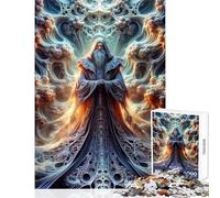 Rompecabezas de 1000 Piezas para Adolescentes Crónicas de la Familia Fractal Juegos para Toda la Familia Juguete Decorativo para la Pared Desafío Educativo (50x75cm)