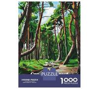 Rompecabezas De 1000 Piezas para Adolescentes Crooked Forest Poland Rompecabezas para Adultos Juguetes Antiestrés Desafío Difícil Desafiante De Completar 70x50cm/1000pcs