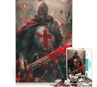 Rompecabezas de 1000 Piezas para Adolescentes: Cruzada y Conquista, Juguetes antiestrés, Actividades Divertidas para Hacer en casa, un Gran Regalo para los Amantes de los Videojuegos 38x52cm