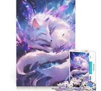Rompecabezas de 1000 Piezas para Adolescentes Crystal Fox Fantasy, Juegos Familiares, para la diversión Familiar, colección de Artistas, Bellas Artes 38x26cm