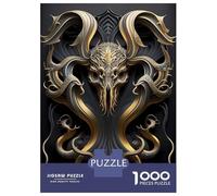 Rompecabezas De 1000 Piezas para Adolescentes Cthulhu Monster Art Deco Rompecabezas para Adultos Juegos Familiares Corte De Precisión Regalos Y Cumpleaños Únicos 52x38cm/1000pcs