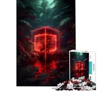 Rompecabezas de 1000 Piezas para Adolescentes Cuadrados Abstractos en un Bosque Juegos relajantes desafío para la Inteligencia Cerebral Juguetes adictivos Regalo Divertido decoración del hogar