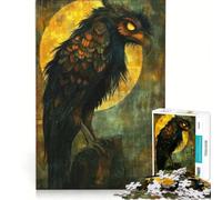 Rompecabezas de 1000 Piezas para Adolescentes Cuervos Que Brillan en la Oscuridad Juego Imposible interacción Entre Padres e Hijos cumpleaños 38x52cm