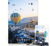 Rompecabezas de 1000 Piezas para Adolescentes Cueva de Capadocia,Juego de Ajuste preciso,concentración,diversión,Ocio,Tiempo Libre,Arte de Pared navideño (38x26cm)