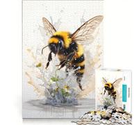 Rompecabezas de 1000 Piezas para Adolescentes: Cuidado de Abejas, Flores y Miel, Juego Imposible, interacción Entre Padres e Hijos, Regalo de Juego desafiante 50x75cm